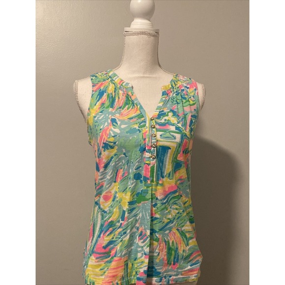 Lilly Pulitzer Tops - LILLY PULITZER 'Essie' Knit Top In Sea, Salt And Fun, Size XS